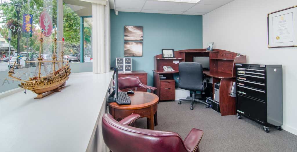 Image of the reception area at Oak Bay Dental Victoria BC dentist