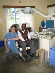 Victoria BC Dentist Dr Pite works with patient in Africa