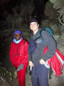 Victoria BC Dentist Dr Pite hiking in Africa